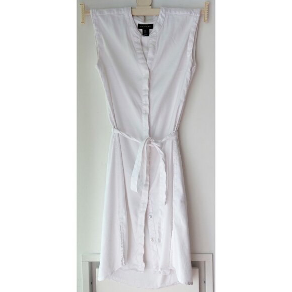 NWOT Tahari Linen Blend White Knee Length Dress 6/S/M - Picture 9 of 9